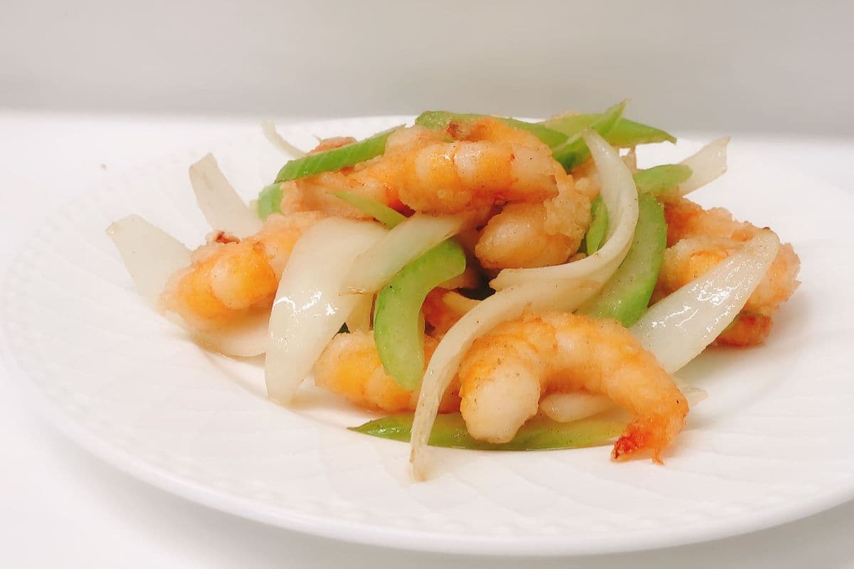 67. Stir-Fried Shrimp with Five Spice Salt