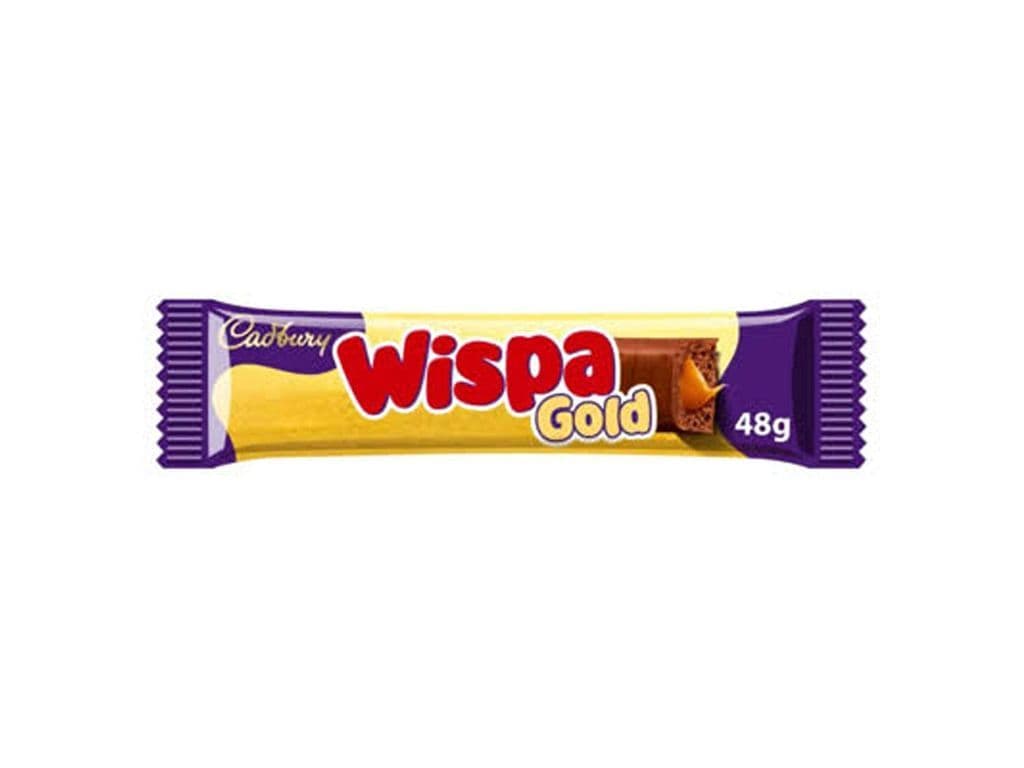 Cadbury Wispa Gold UK Caramel Milk Chocolate Bar 48g