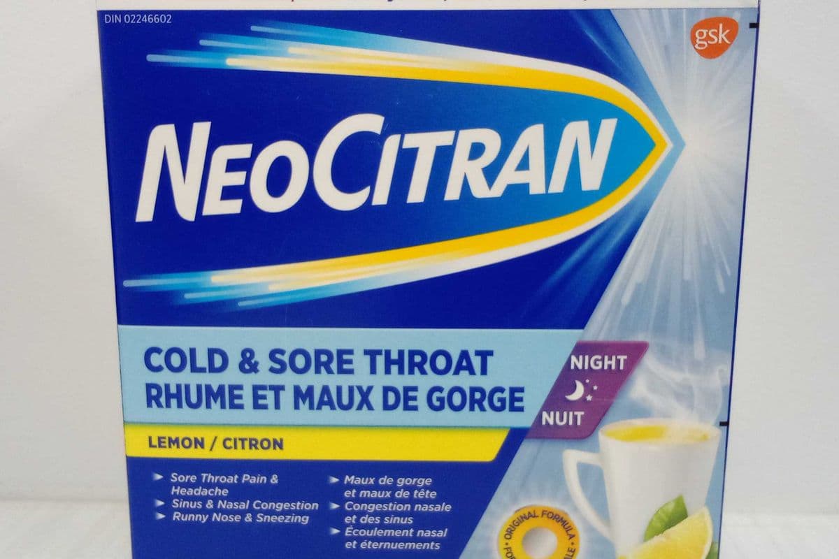 Neocitran Cold & Sore Throat - Lemon Night (10 sachets)