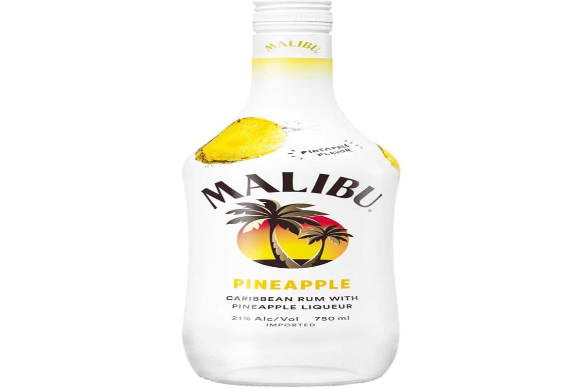 MALIBU PINEAPPLE RUM 750 ML (1 x 750 ML)