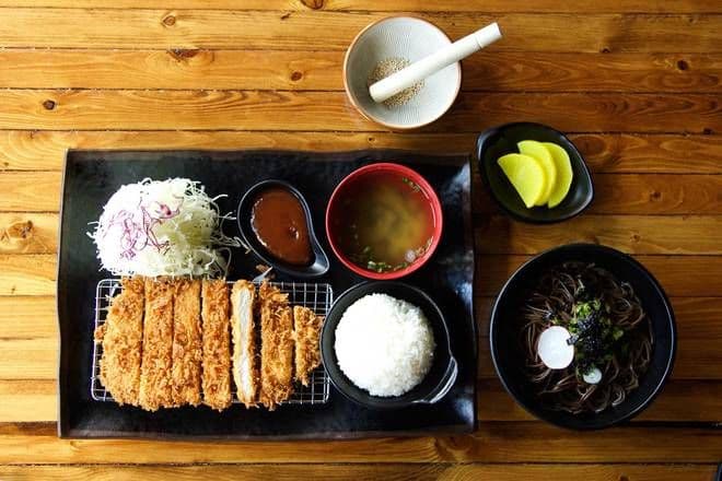 Pork Tenderloin Katsu with Soba