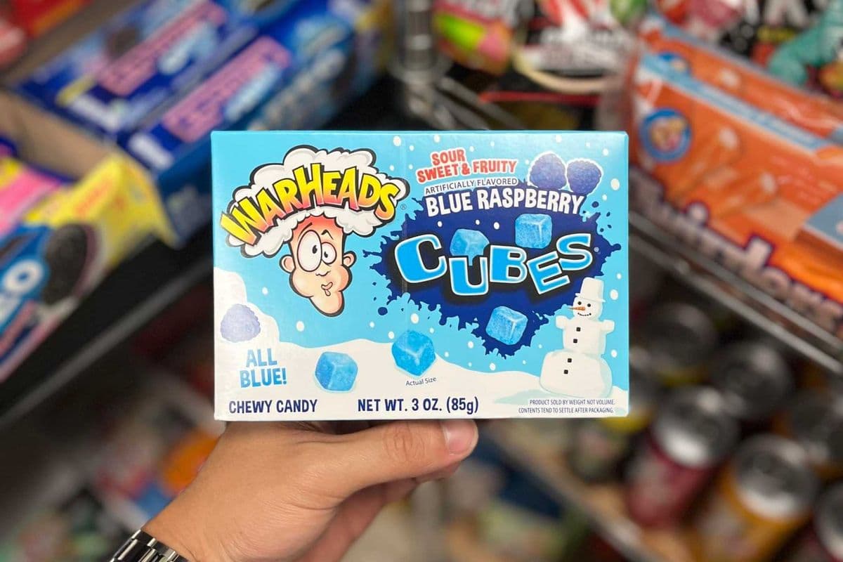 Warheads Blue Raspberry Cubes - 3oz (3oz)