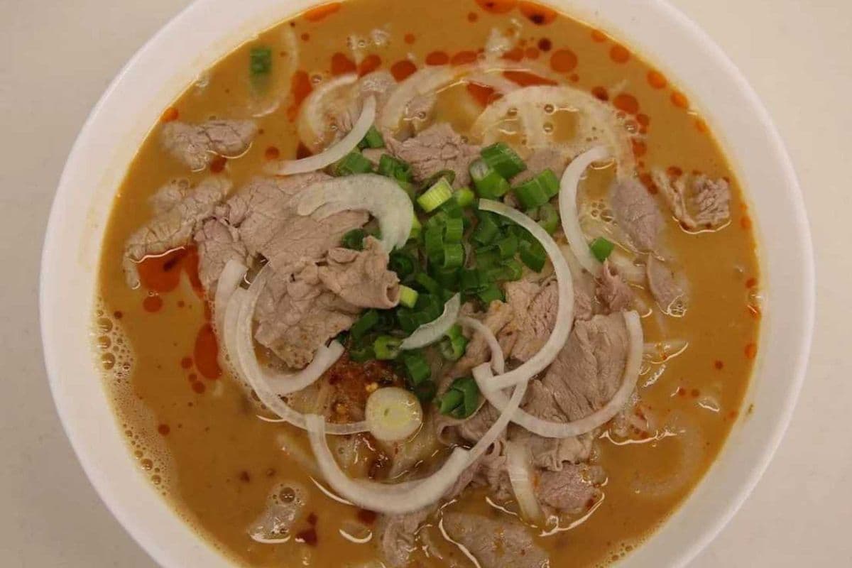28A. Chicken Sate Peanut Noodle Soup