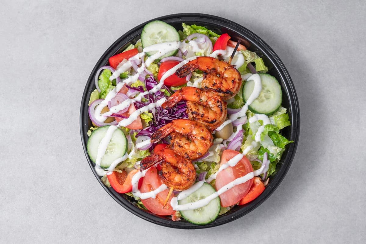 Salade repas - Crevette grillé