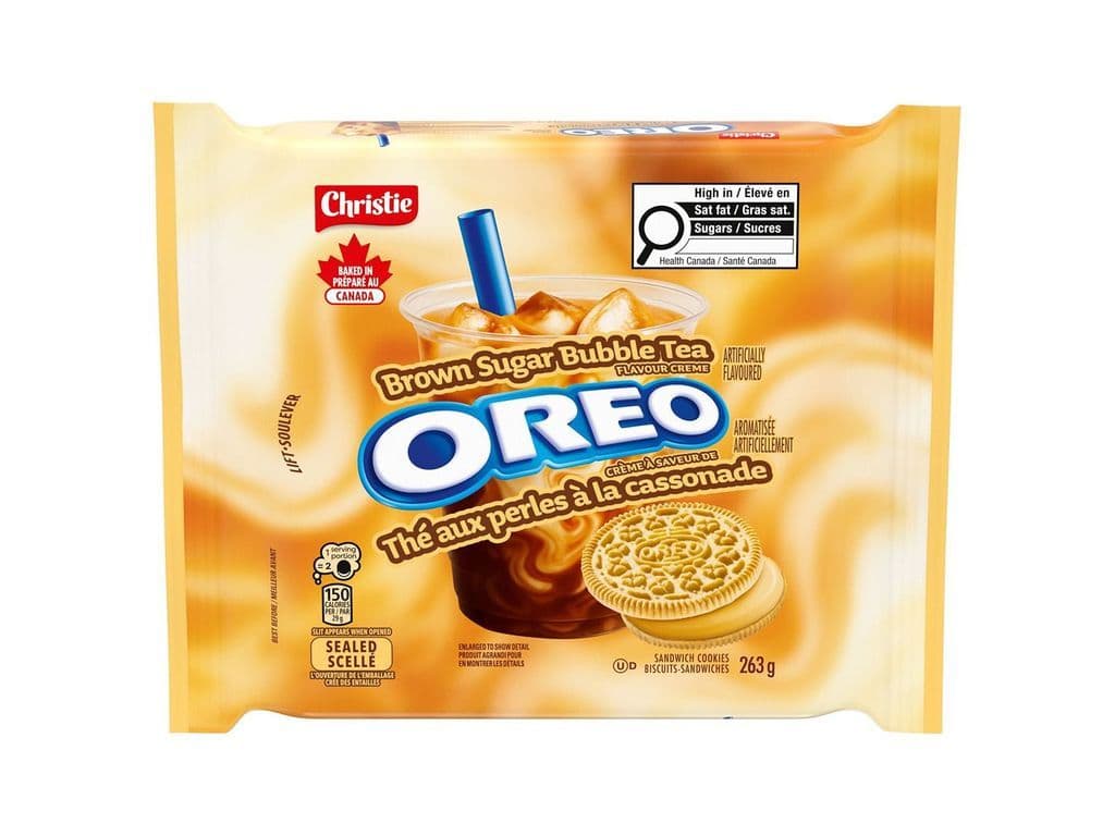 Oreo Brown Sugar Bubble Tea Cream Golden Cookies 263g