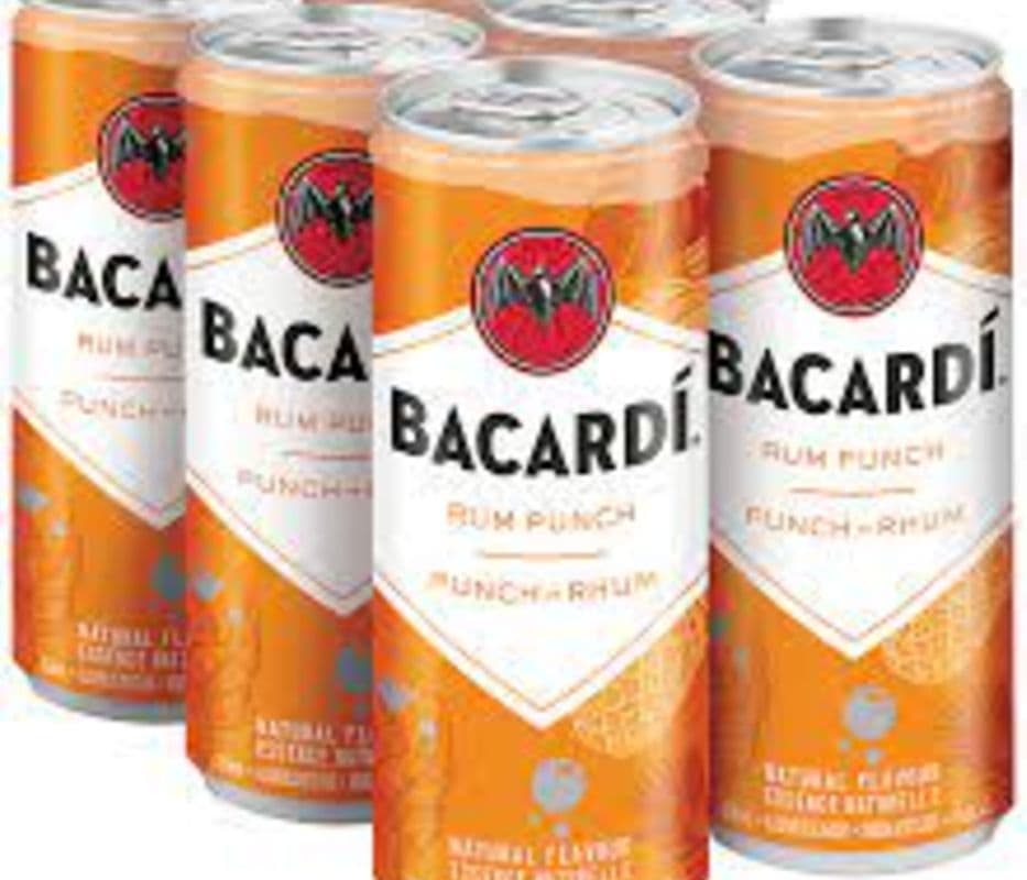 BACARDI RUM PUNCH 6 CANS (6 x 355 ml Cans)
