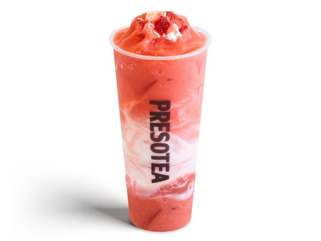 Frappé glacé mousse au fromage aux fraises / Strawberry Cheese Cloud