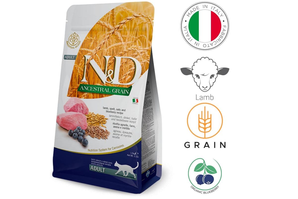 Farmina - Ancestral Grain Lamb & Blueberry Dry Cat Food (11 lb)