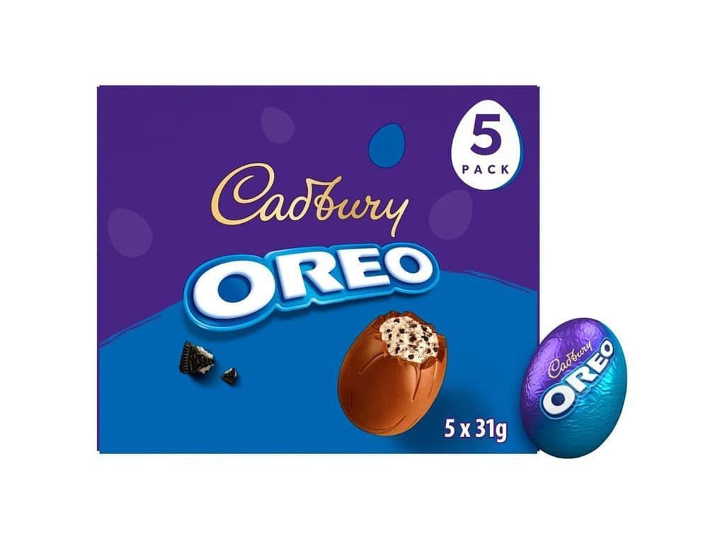 Cadbury Oreo Creme Eggs UK 5 Pack 155g Chocolate