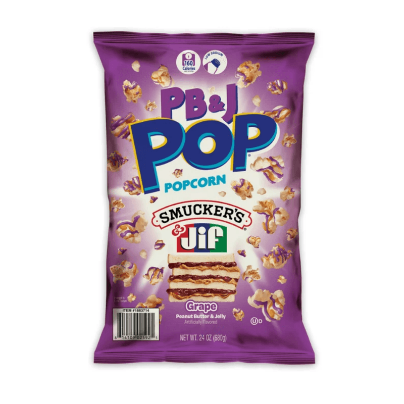 PB&J Pop Smuckers & Jif Grape Popcorn - USA (149g)