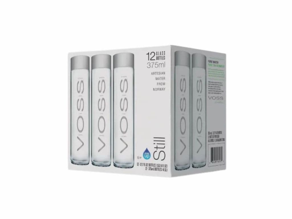 Voss Glass Water Bottle (12-Pack)