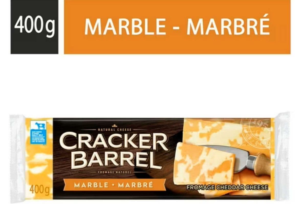 Cracker Barrel Marble Cheddar Cheese Bar, 400g