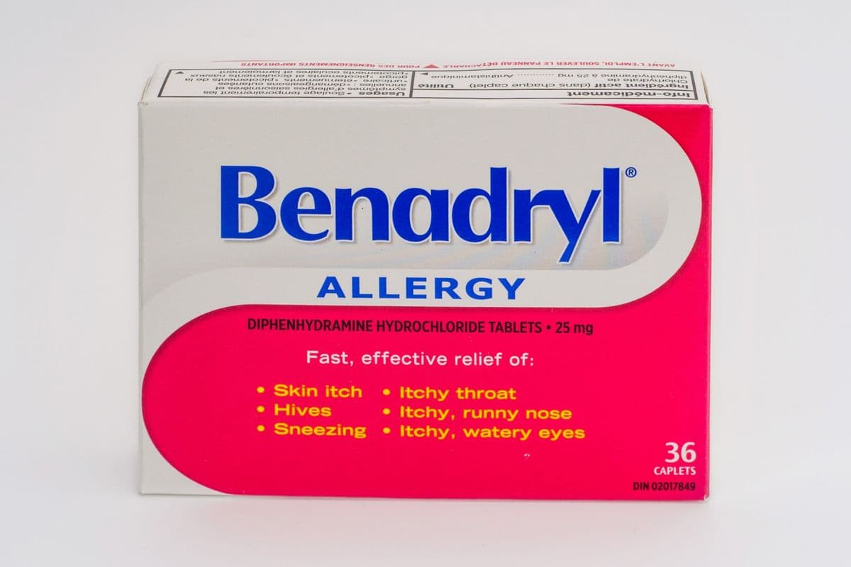 Benadryl Allergy Tablet (25mg, 36 caplets)