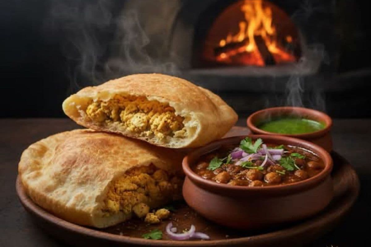 Stuffed Channa Bhatura