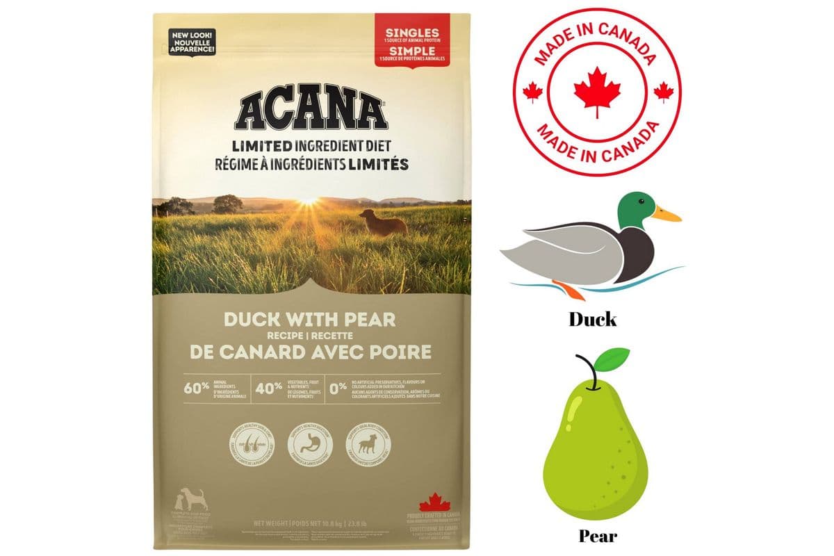 Acana - Limited Ingredient Duck & Pear Dry Dog Food (24 lb)