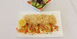 Brochette aux crevettes tigrées / Tiger Shrimp Skewer