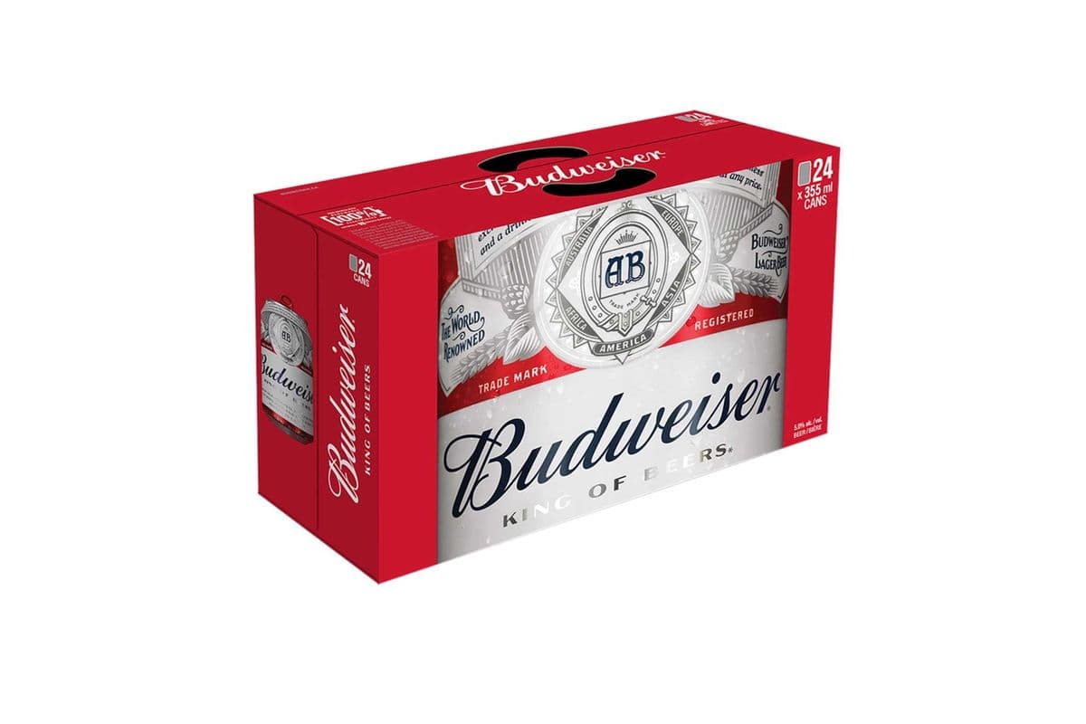 906354. BUDWEISER (24 x 355ML (CANS))