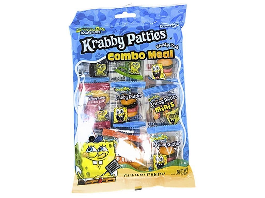 Spongebob Krabby Patties Combo Meal Pack 74g Gummies