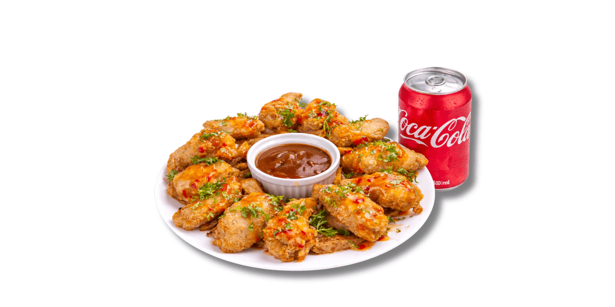 6 Ailles De Poulet, Frite et Boisson