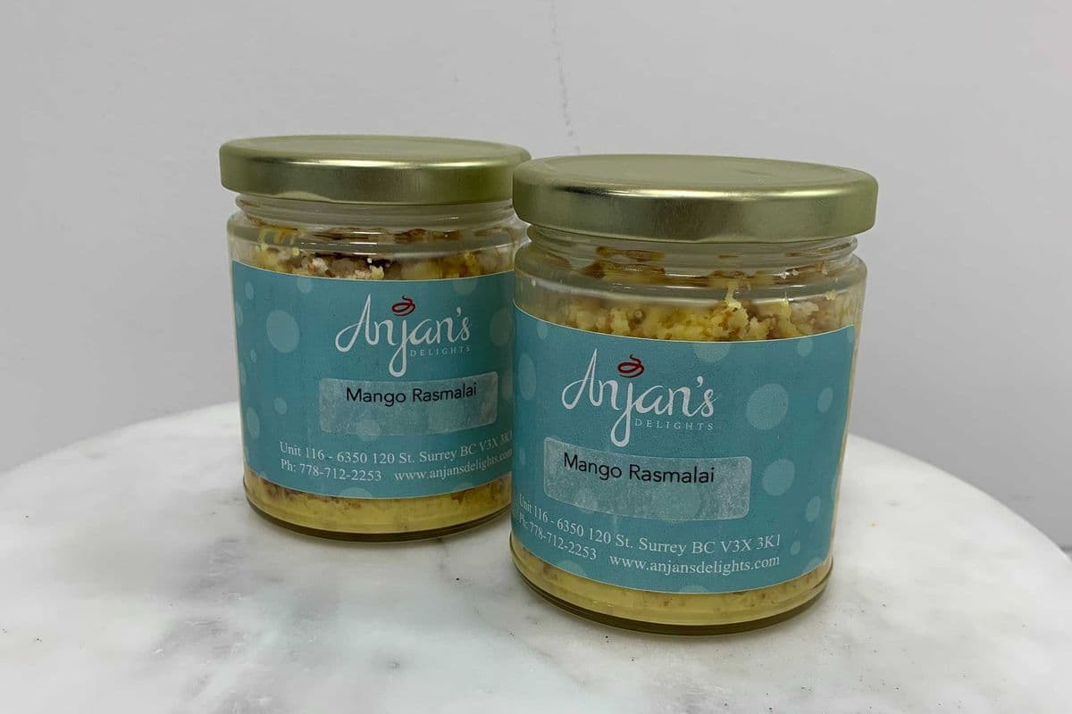 Mango Rasmalai Cake Jar
