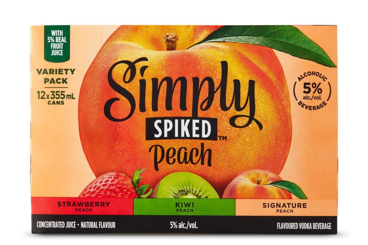 SIMPLY SPIKED PEACH MIX 12 PACK (12X355ml) (1 x 355ml)