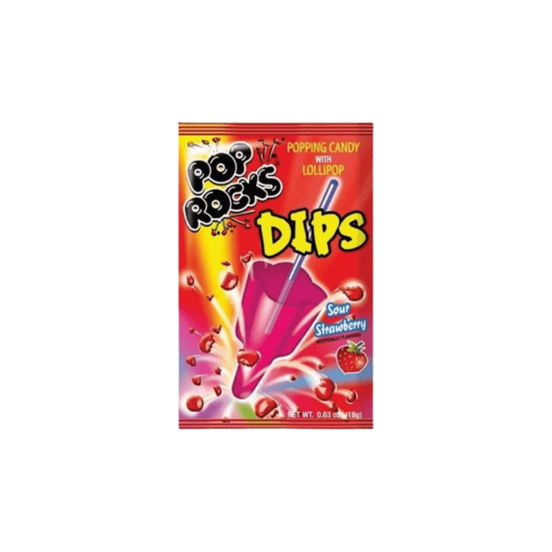 Pop Rocks Dips Sour Strawberry - Spain (18g)
