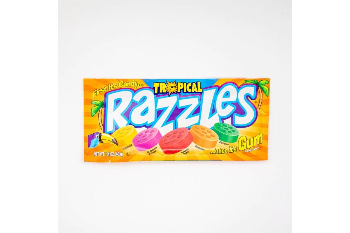Tropical Razzles Candy+Gum (40 g)