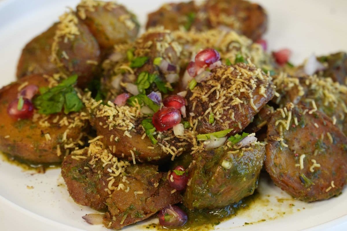 Smash Aloo Chaat