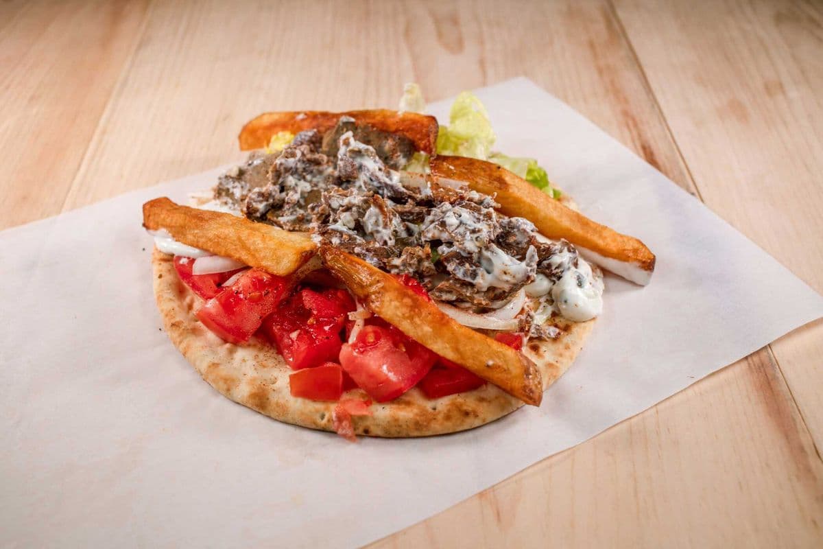 Santorini Beef Gyro wrap