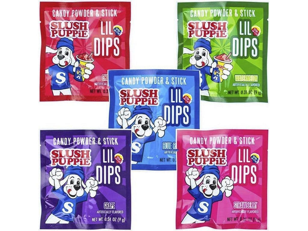 Slush Puppie Lil Dips Powder Candy with Dipping Stick 9g (one flavor at random)
