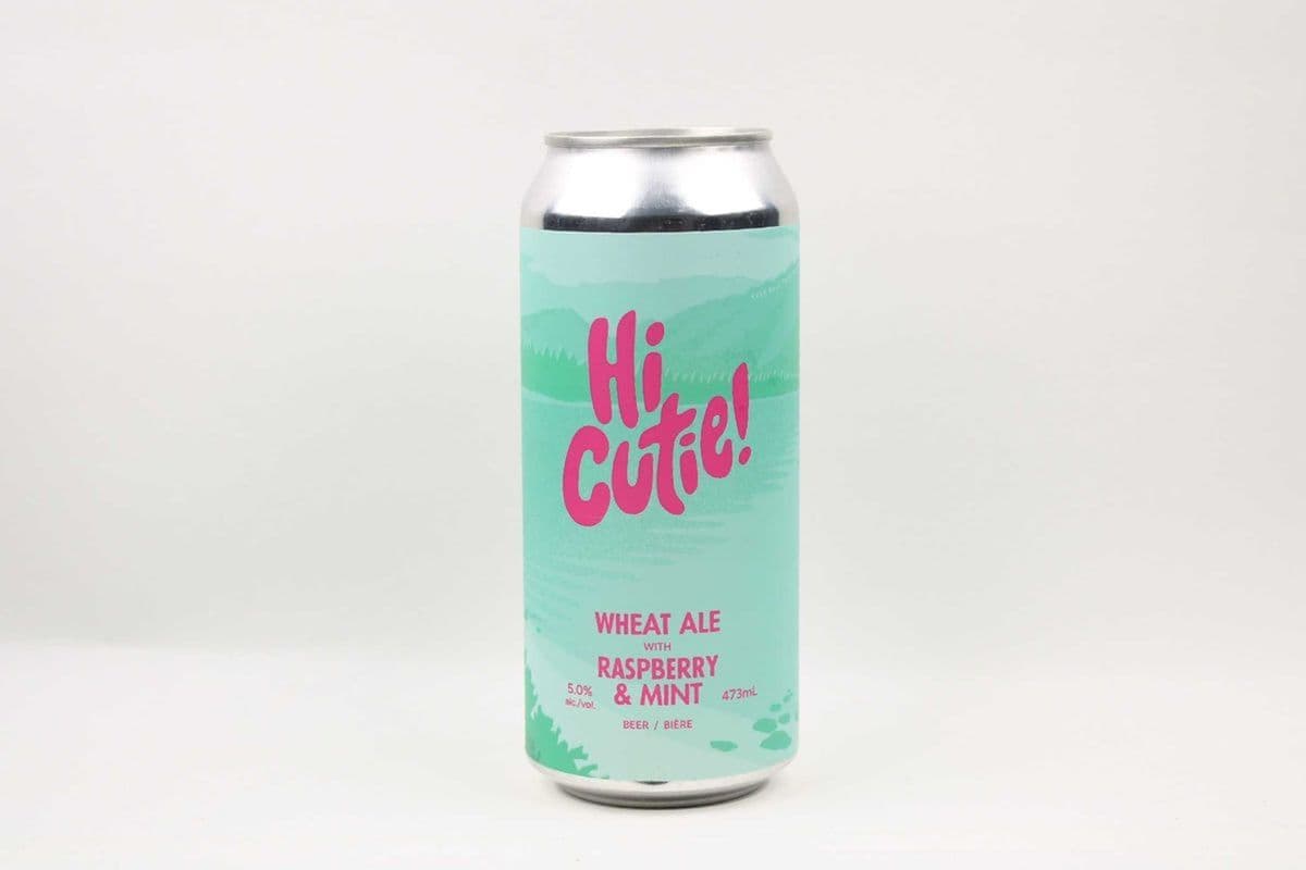 Born Hi Cutie Raspberry Mint Wheat Ale (1 x 473 ml)