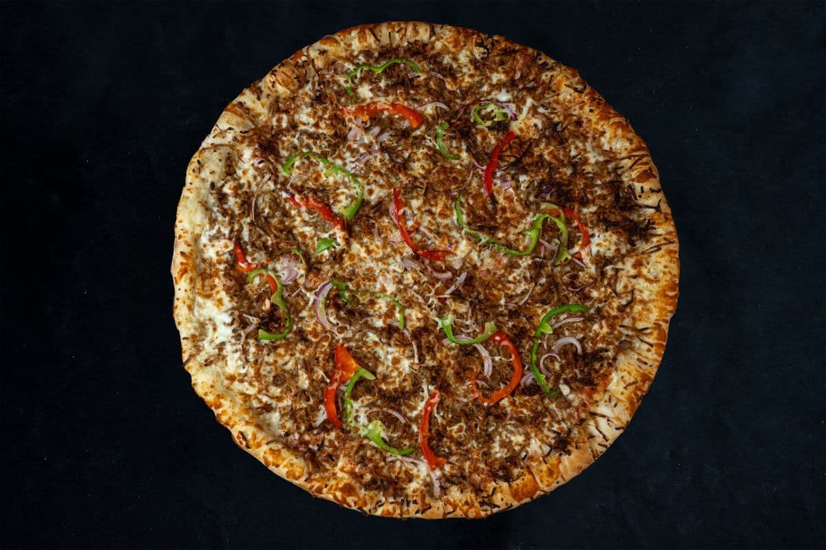12" Medium Beef Blue Cheese Pizza