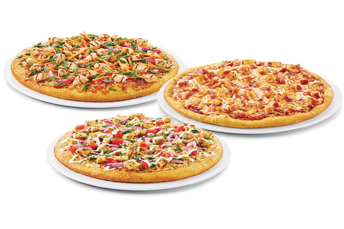 Three Small Pizzas