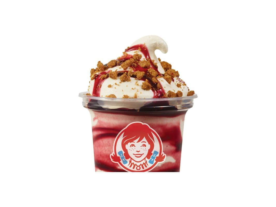 Moyen Frosty🅫 Croustade Aux Cerises, À La Vanille / Medium Cherry Crumble Frosty®, Vanilla (Cals: 490)