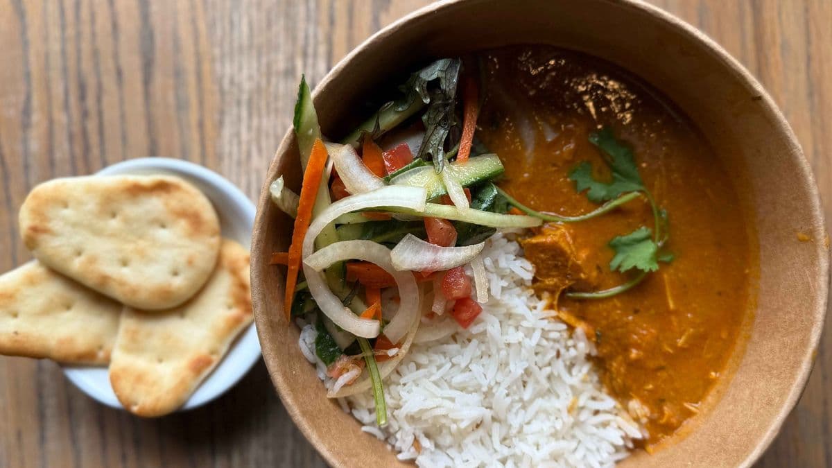 Butter Chicken Rice Bowl