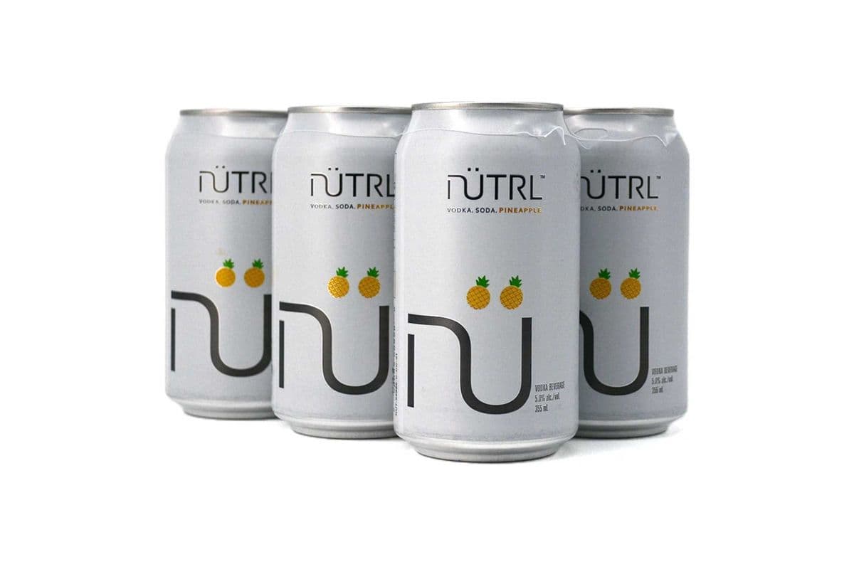 Nutrl Vodka Soda Pineapple (6 Pack) (1 x 355 ml)