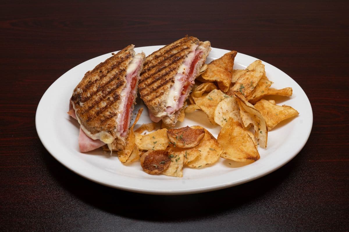 Ham and Swiss with Chips
