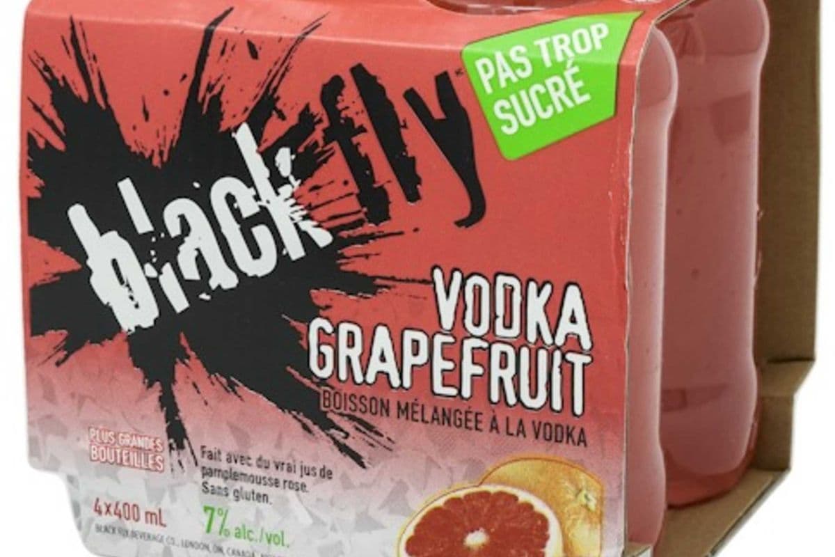 BLACK FLY VODKA GRAPEFRUIT 4 BTLS. ( 4 X 400ml ) (1 x 400ml)