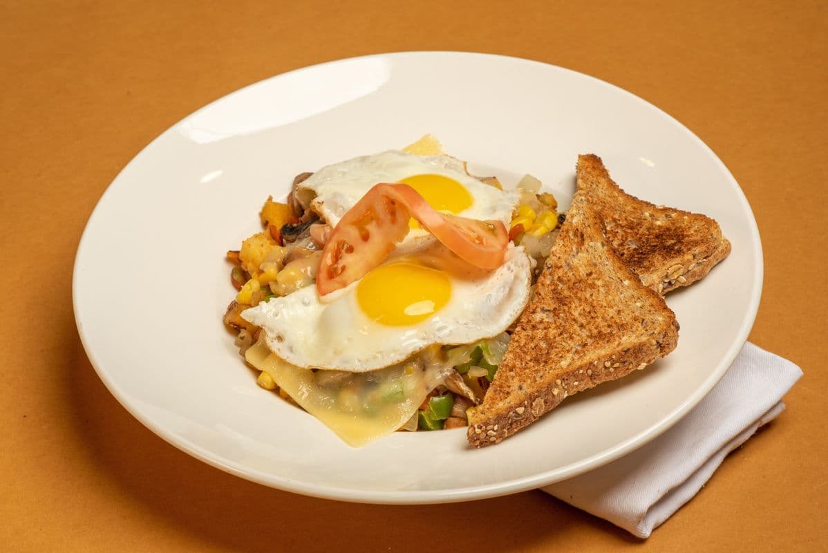 Meat Lovers Hash-N-Eggs