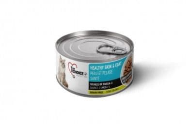1stChoice Chat Adulte Formule Peau Et Pelage en Santé Pâté au Saumon / 1stChoice Adult Cat Healthy Skin and Coat Formula Salmon Pâté (156 g)