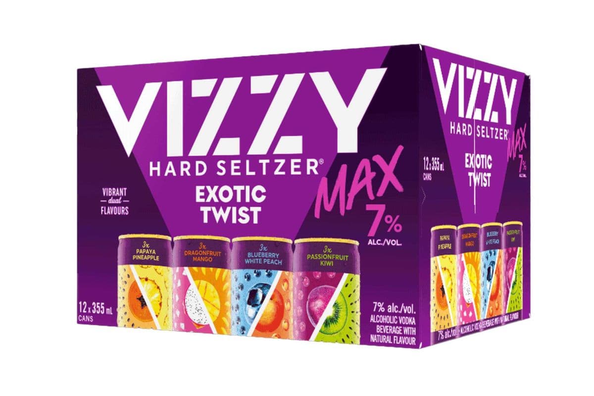 Vizzy Hard Seltzer Exotic Twist (12 x 355mL)