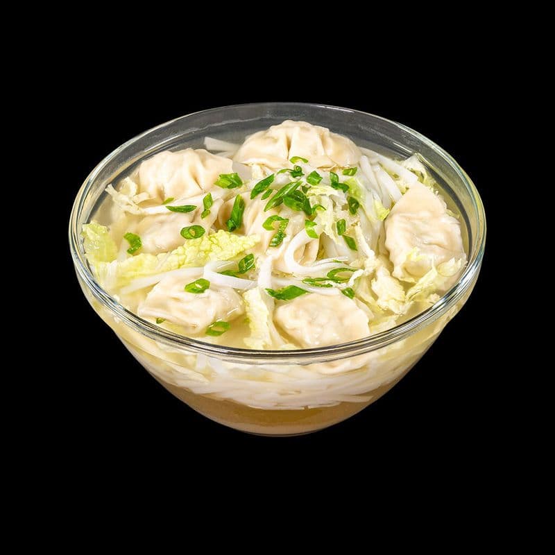Soupe wonton - Repas / Wonton Soup - Meal / Sopa Wonton - Plato principal