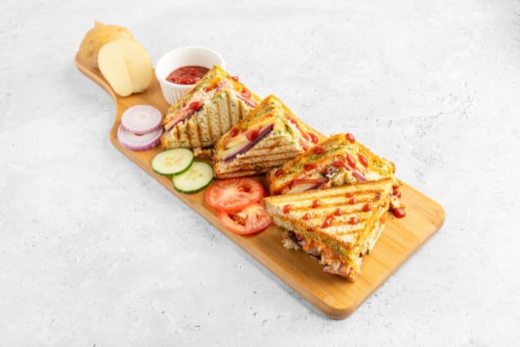 Tikki Veg Club Sandwich