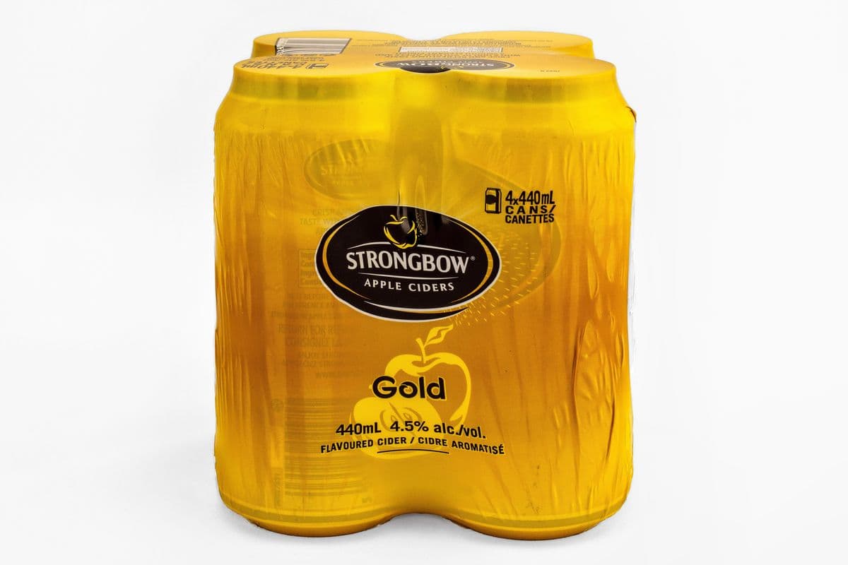 Strongbow Cider Gold cans (4 x 440ml)