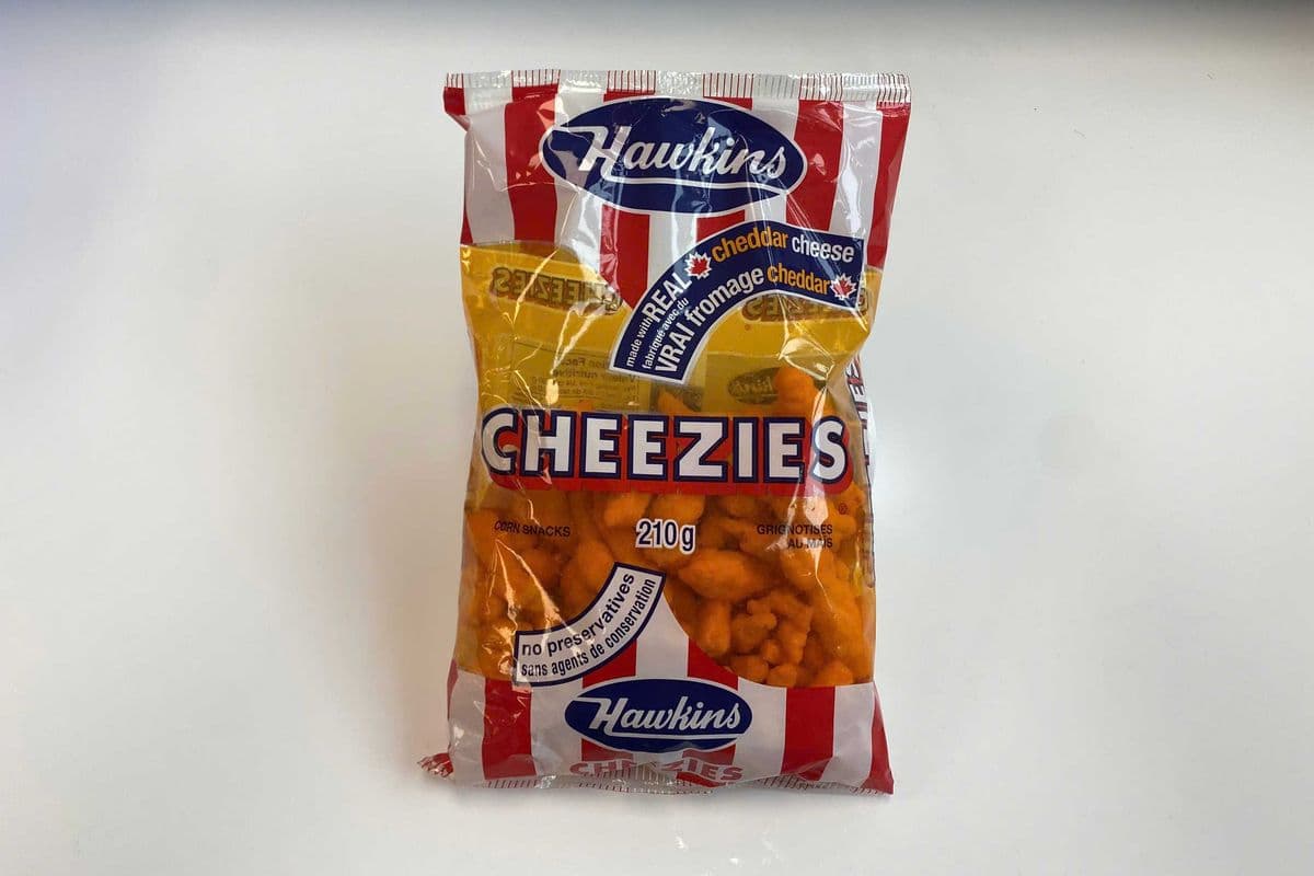 Hawkins Cheezies (210g) (280 Cal)