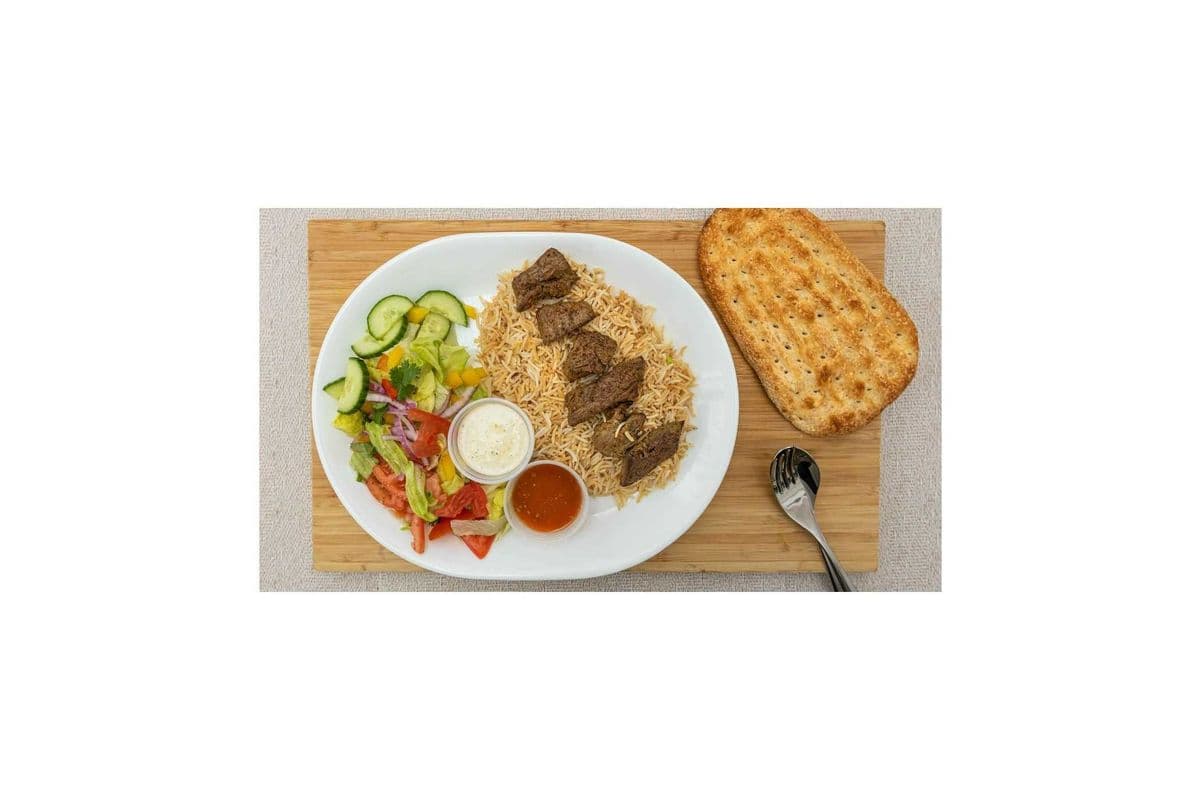 Beef Tikka Kabob Platter