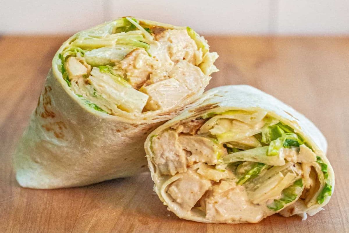 Caesar chicken wrap