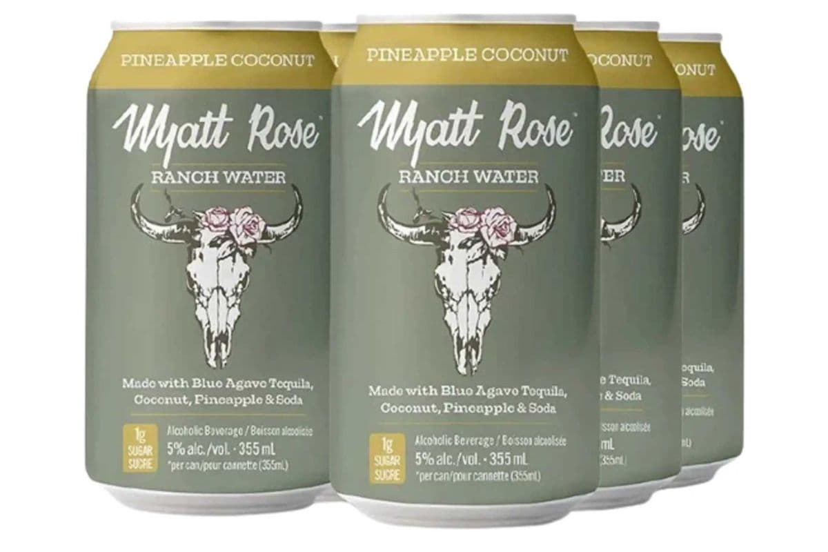 Wyatt Rose Ranch Water Pineapple Coconut (6 x 355ml Can)