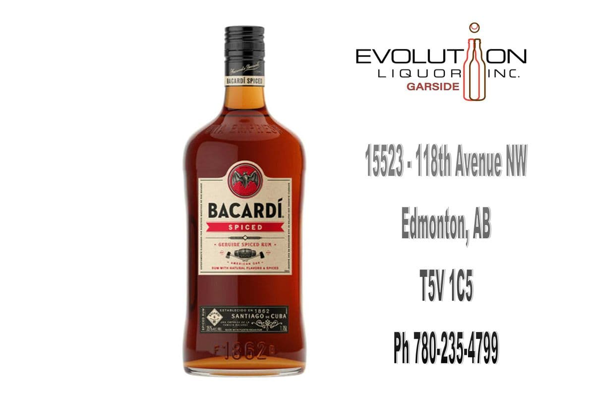 Bacardi Genuine Spiced Rum 1750G (1 x 1.75L Glass Bottle)