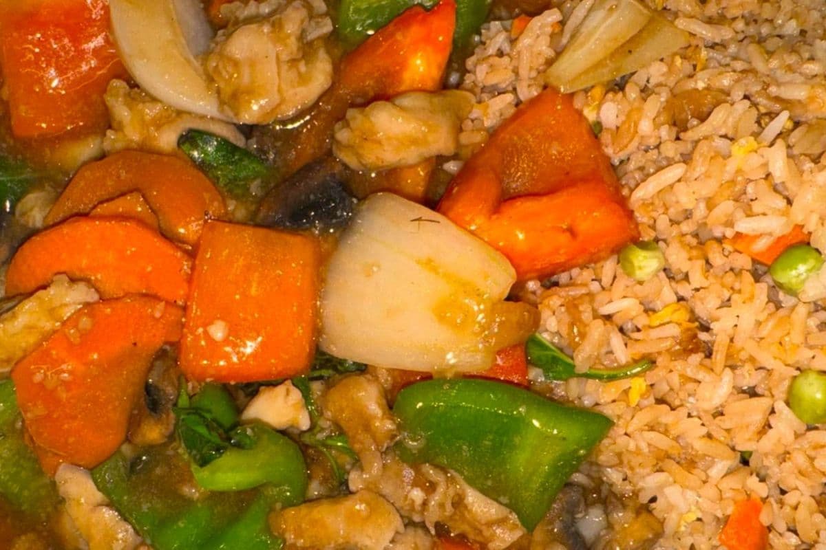Basil Chicken with Rice
